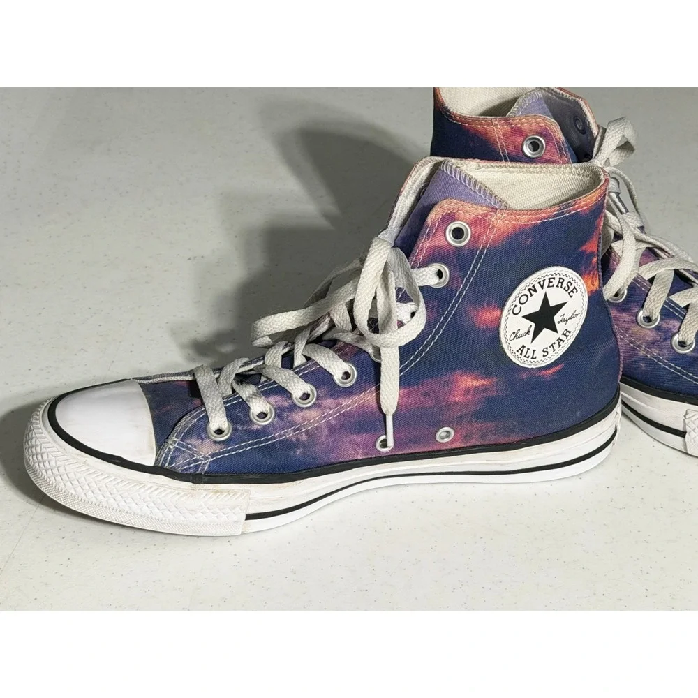 Converse Women's Size 9 Chuck Taylor All Star High Sunset Sneakers Purple Orange